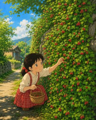 野苺摘み