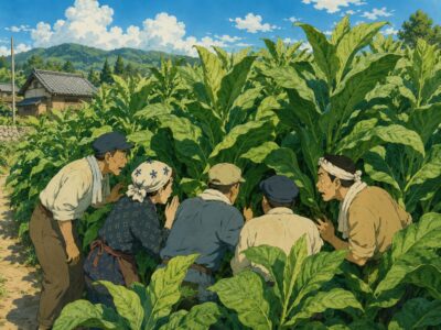 危険なタバコ畑